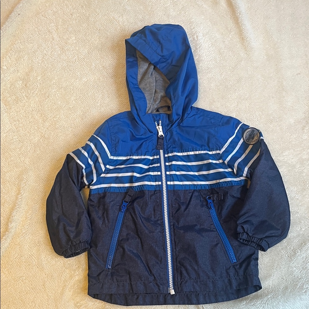 OshKosh B'gosh Blue and Navy Kids Raincoat